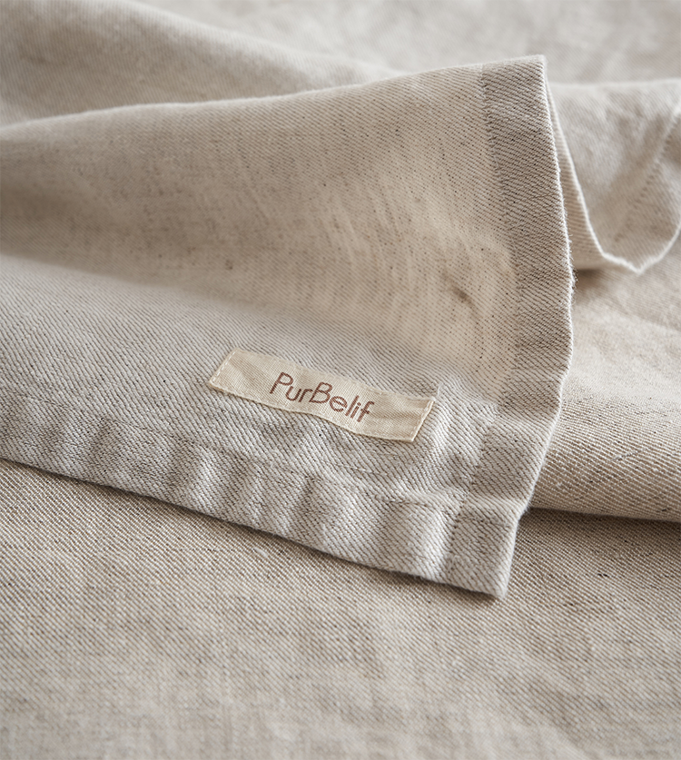 Regression Hemp Duvet cover in Natural