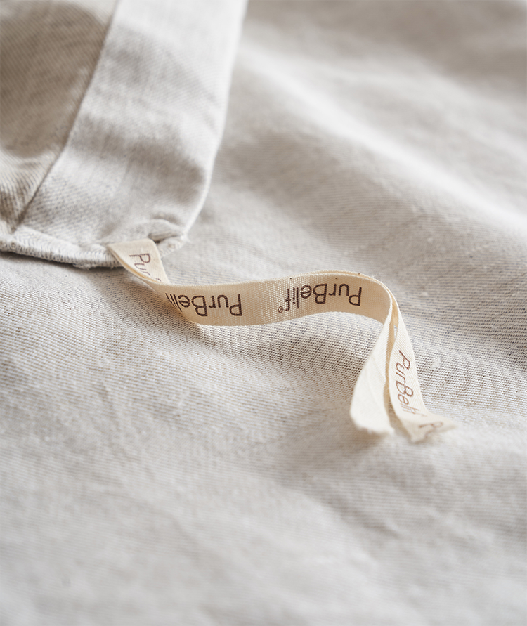 Regression Hemp Duvet cover in Natural