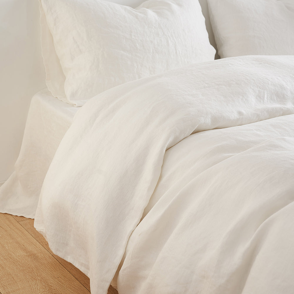 Regression Hemp Bedding Sets White
