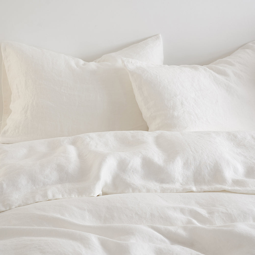 Regression Hemp Bedding Sets White