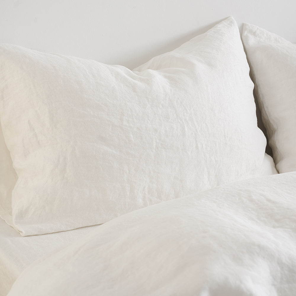 Regression Hemp Bedding Sets White