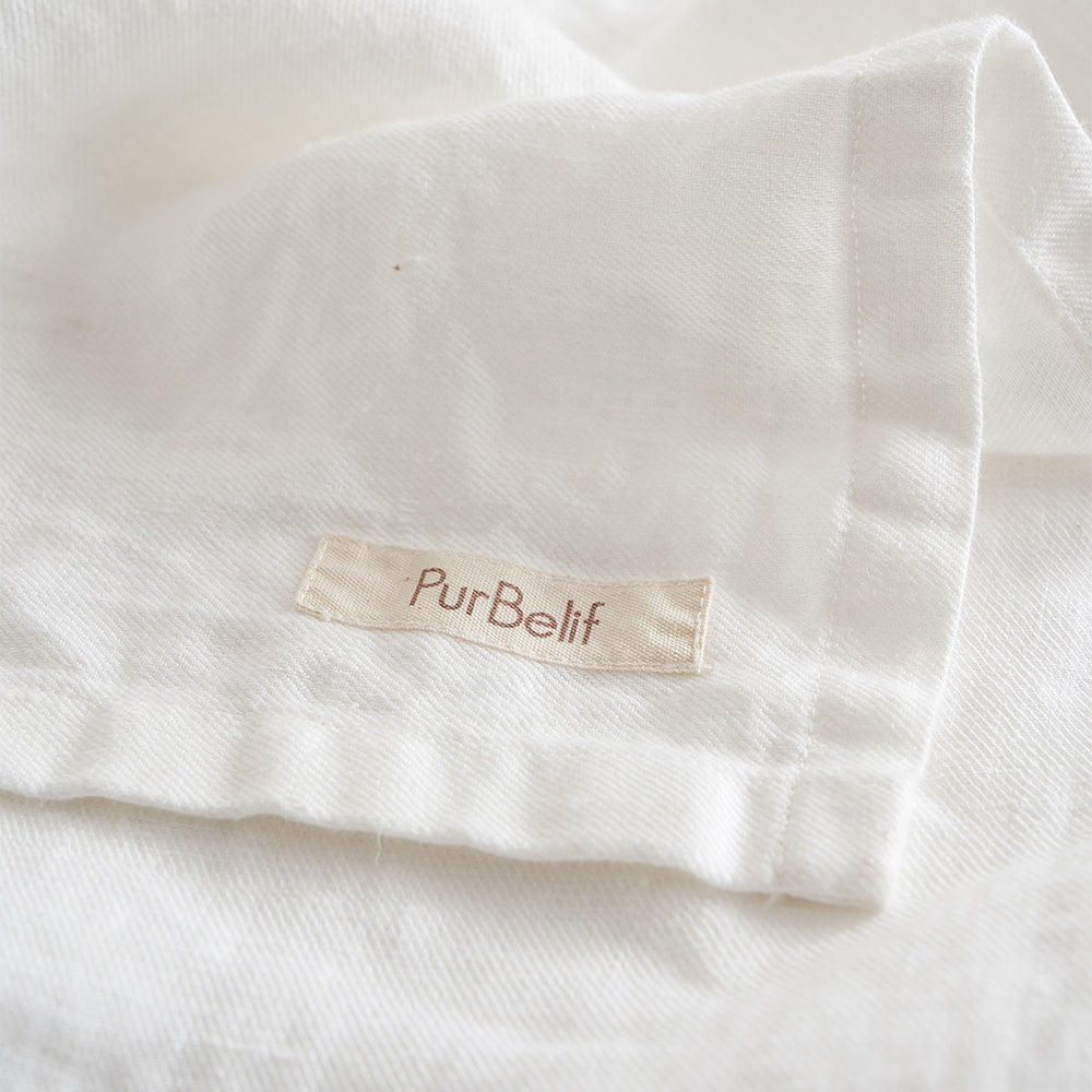 Regression Hemp Bedding Sets White