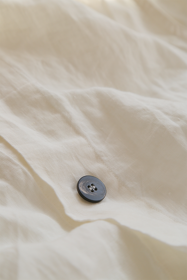 Bart Linen Duvet cover in Off White