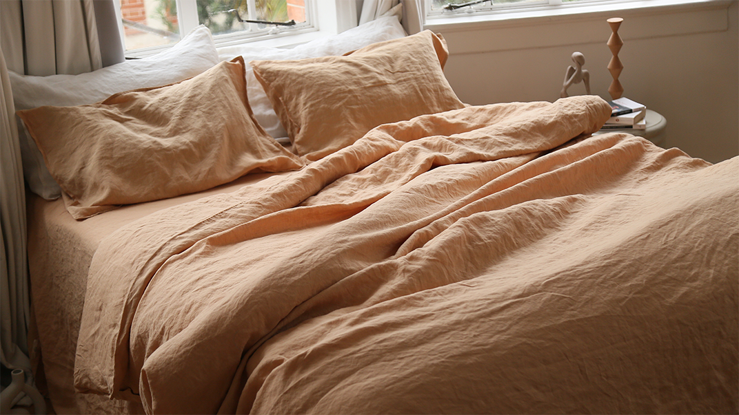 Bart Yarn-dyed Linen Duvet cover in Sand