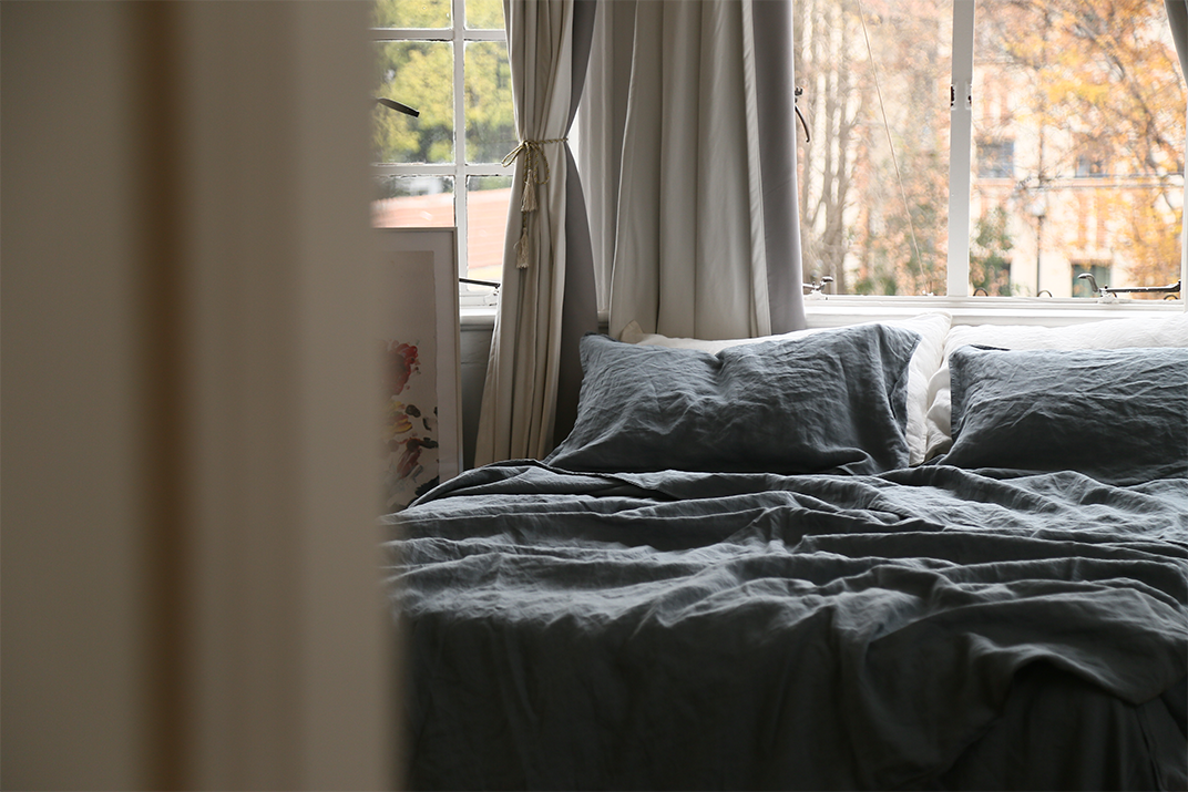 Bart Yarn-dyed Linen Duvet cover in Slate