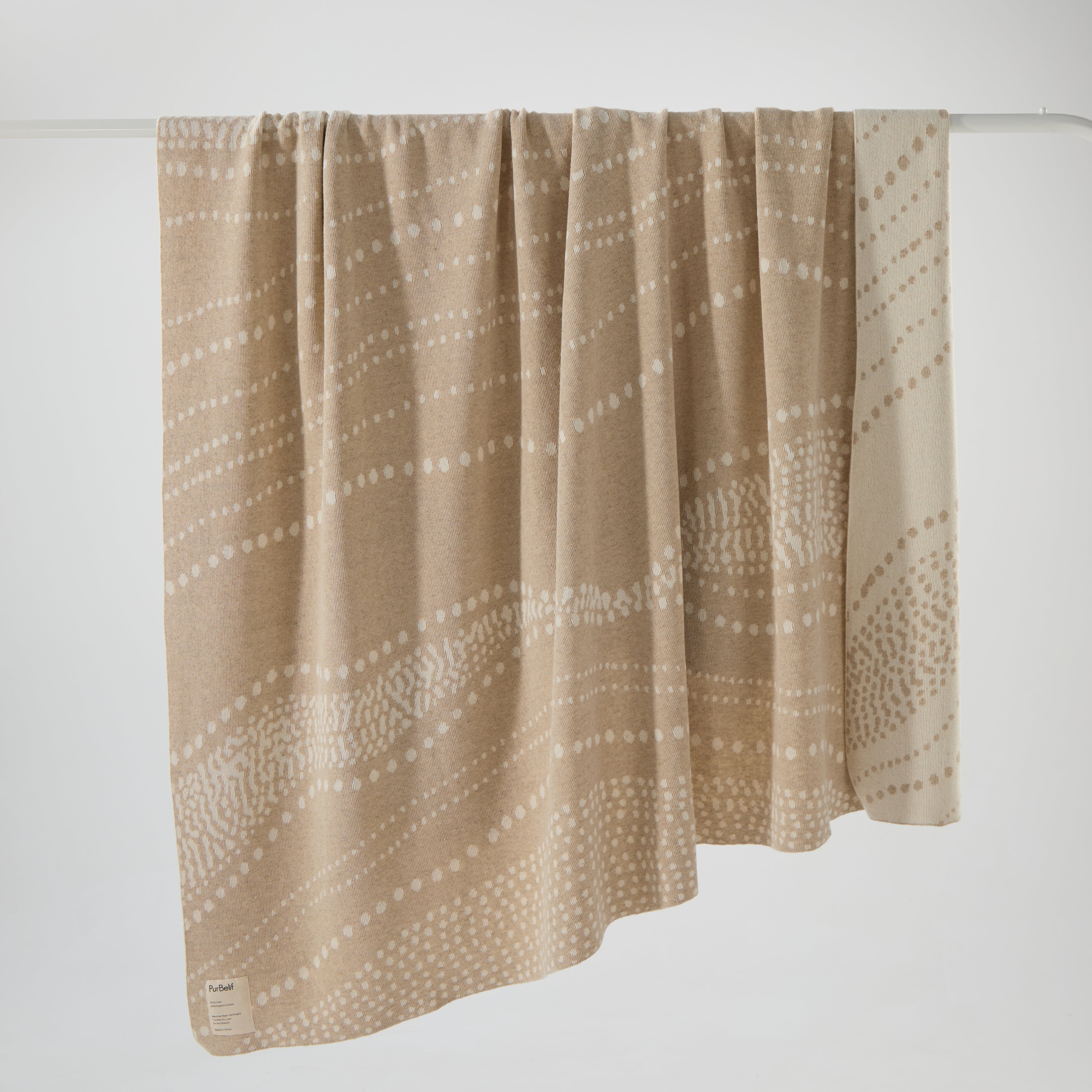 Gaia Hemp Throw in Wave