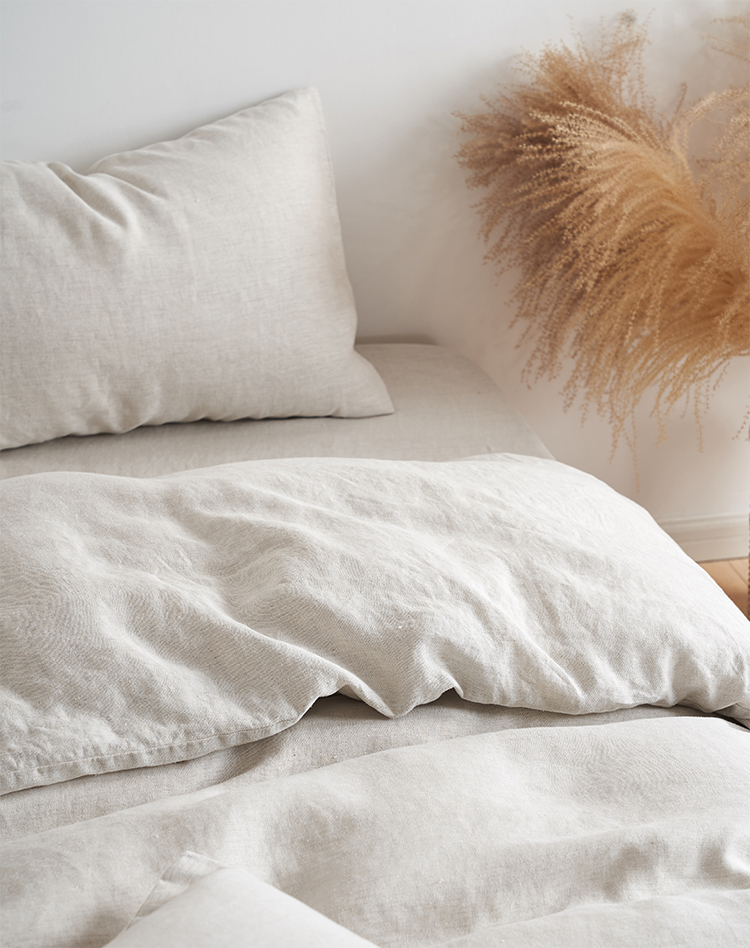 Regression Hemp Duvet cover in Natural | Purbelif