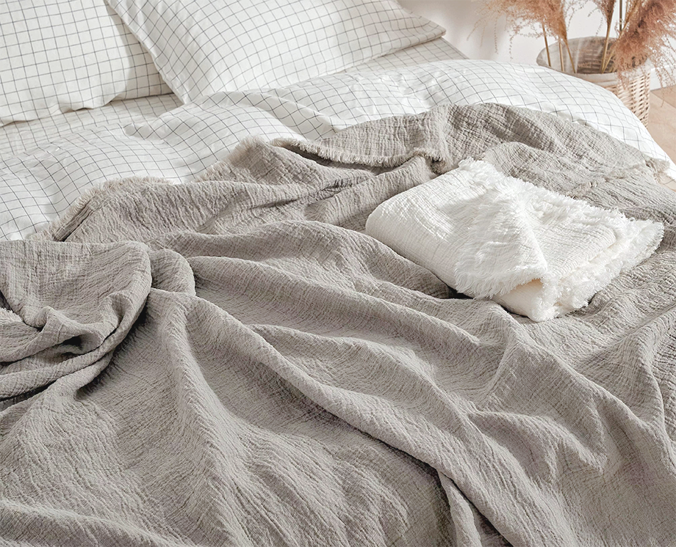 Shepherd Linen Throw In Natural