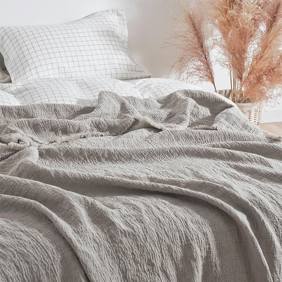 Shepherd Linen Throw In Natural