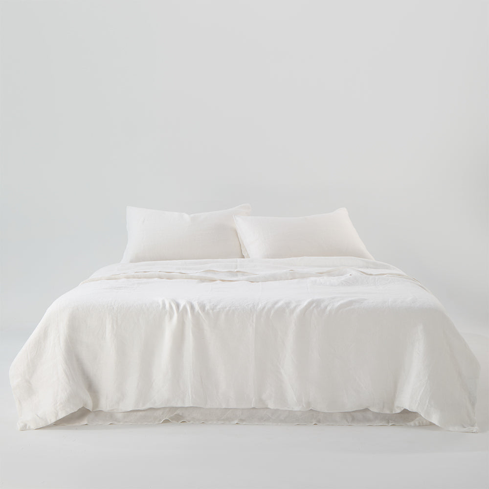 Regression Hemp Bedding Sets White