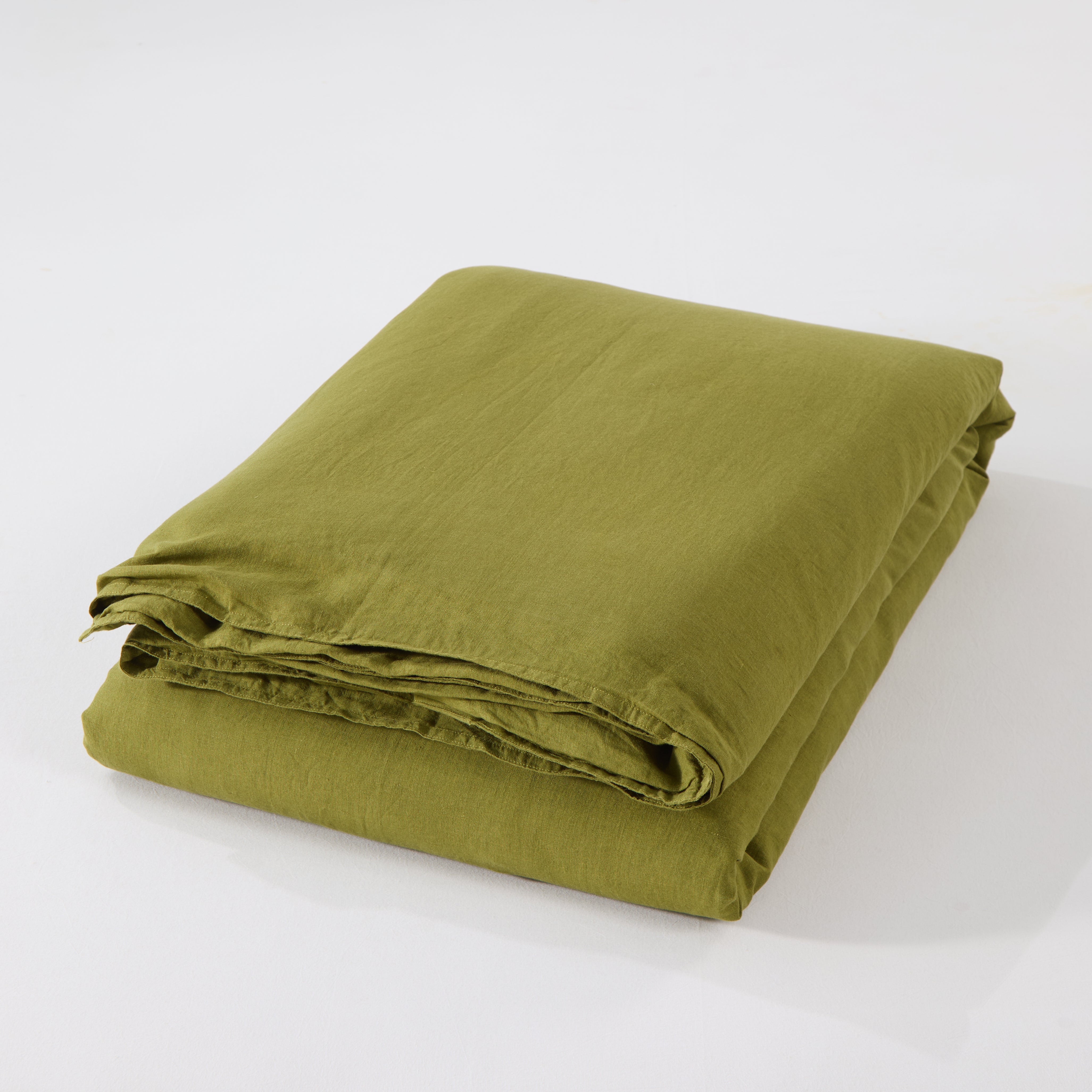 Bart Yarn-dyed Linen Duvet cover in Moss