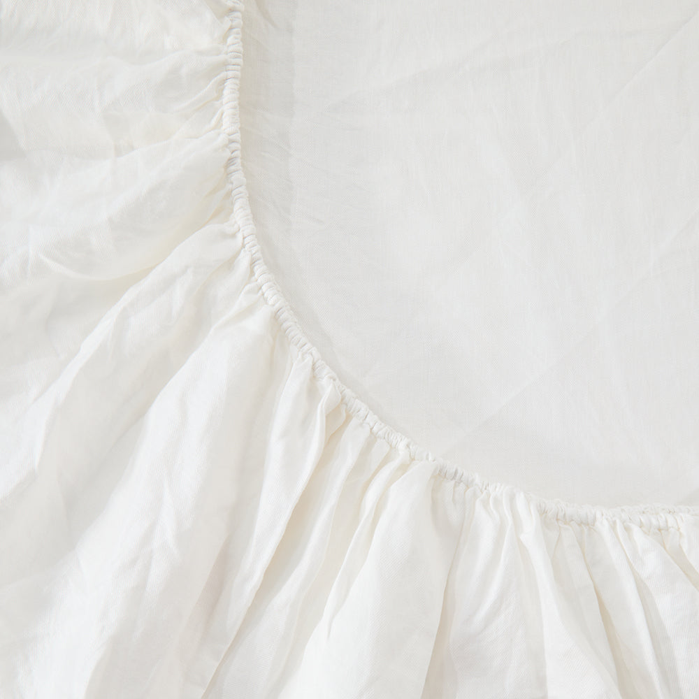 Regression Hemp Bedding Sets White