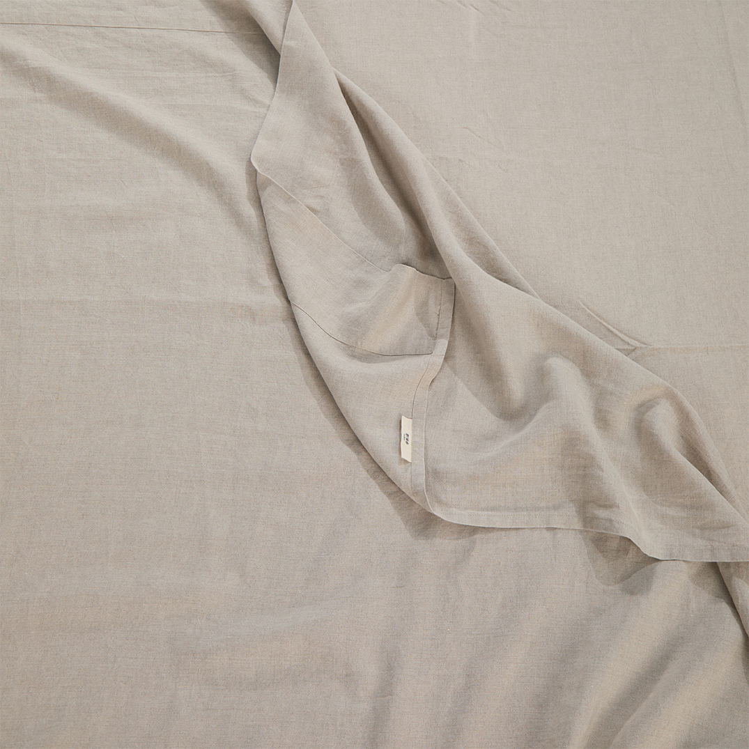 Bart Linen Flat Sheet in Natural