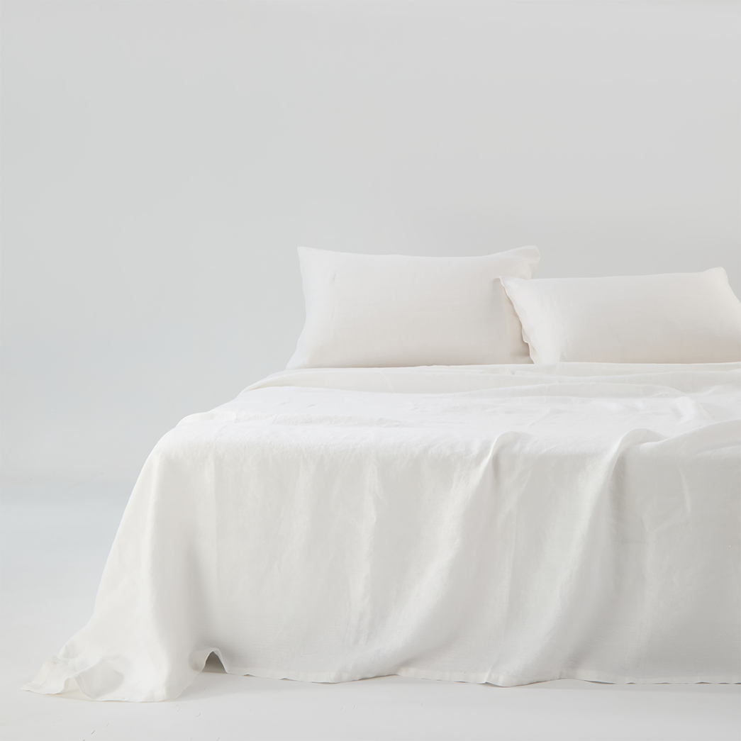 Regression Hemp Flat Sheet in Off White