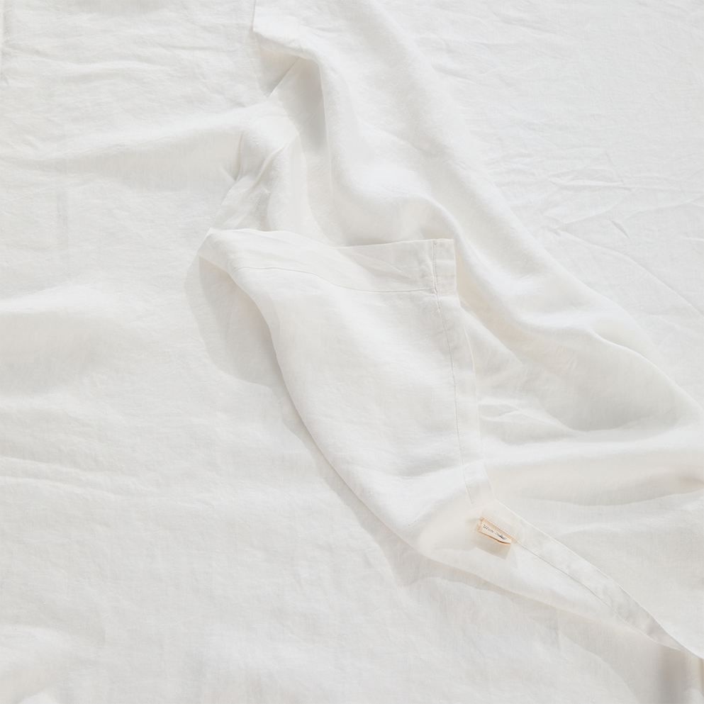 Regression Hemp Flat Sheet in Off White