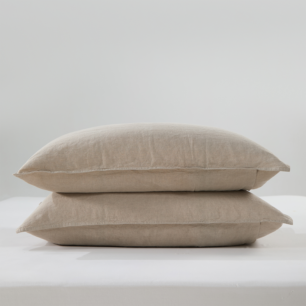 Bart Linen Pillowcases in Natural