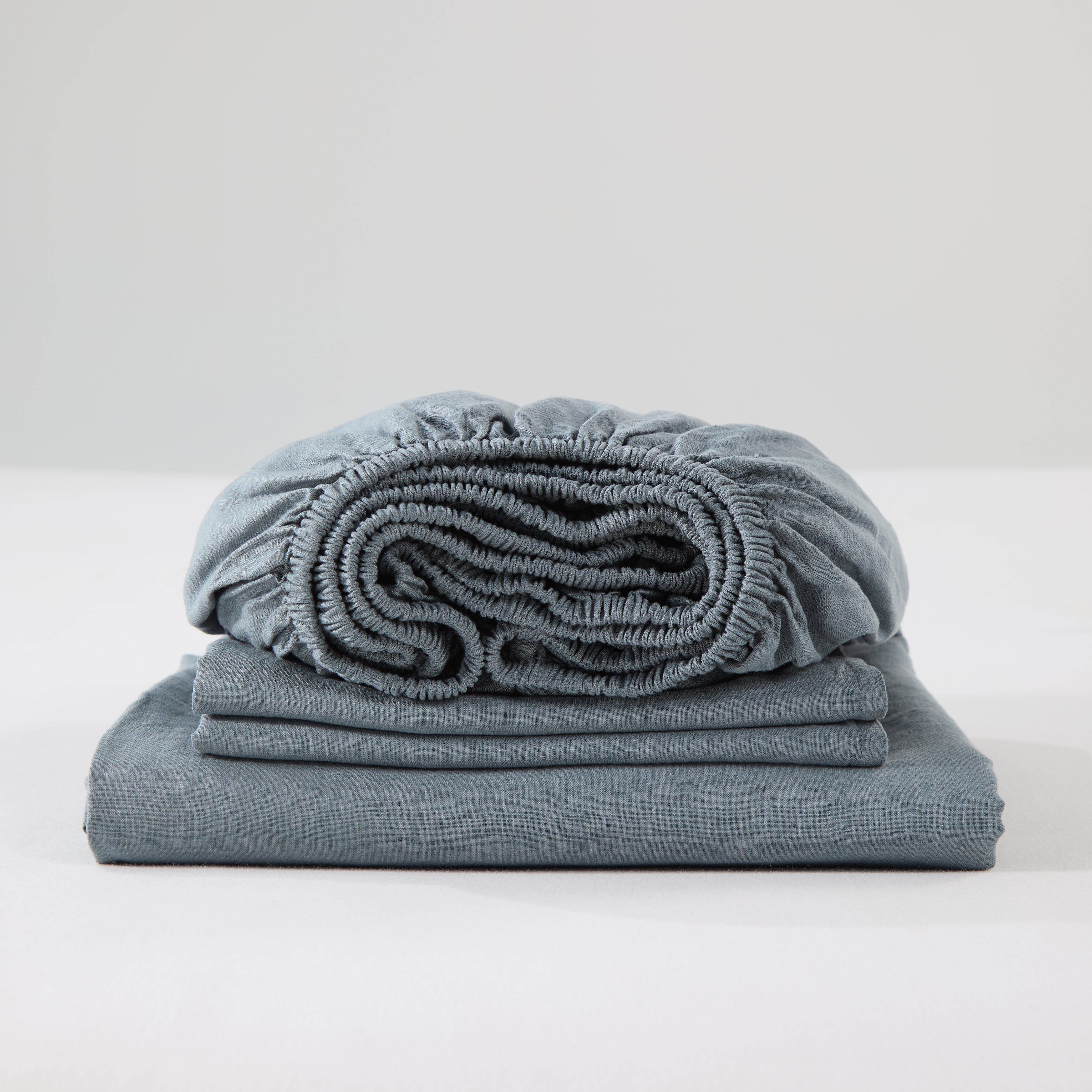 Bart Yarn-dyed Linen Sheet sets in Slate