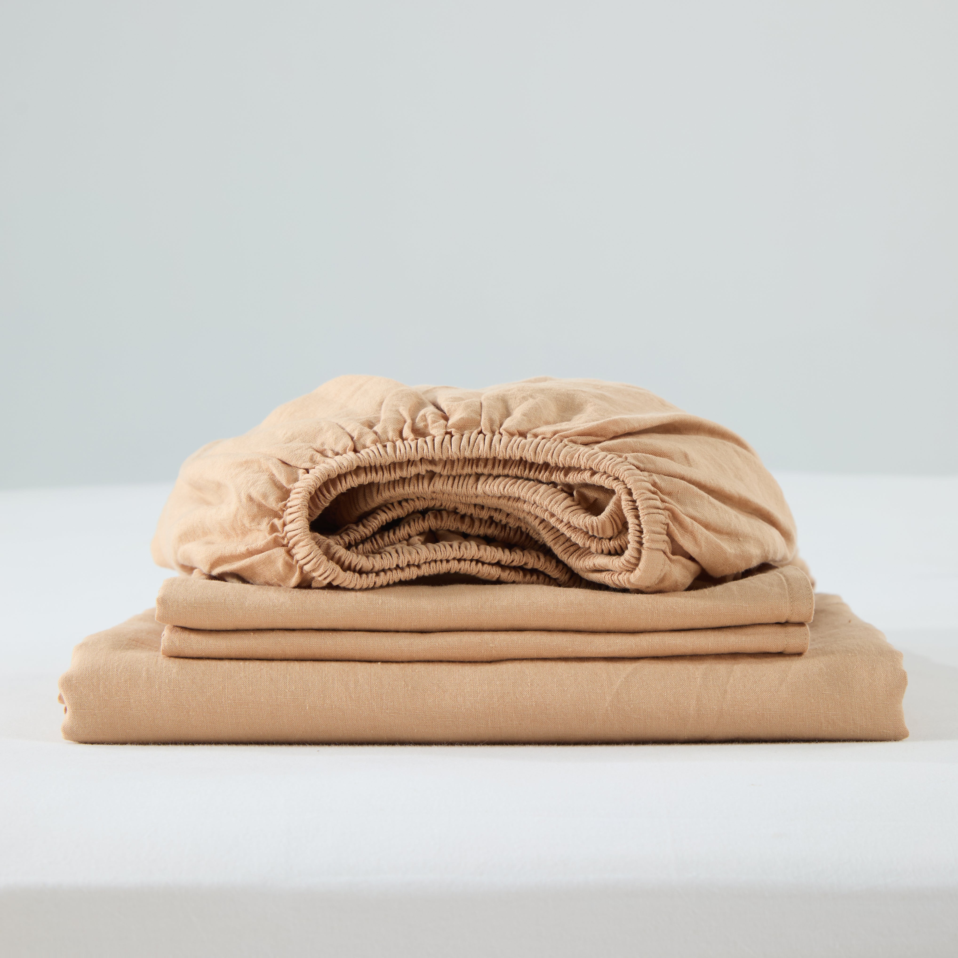 Bart Yarn-dyed Linen Sheet sets in Sand