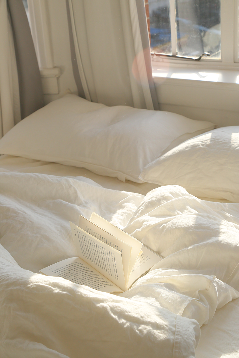 Bart Linen Duvet cover in Off White
