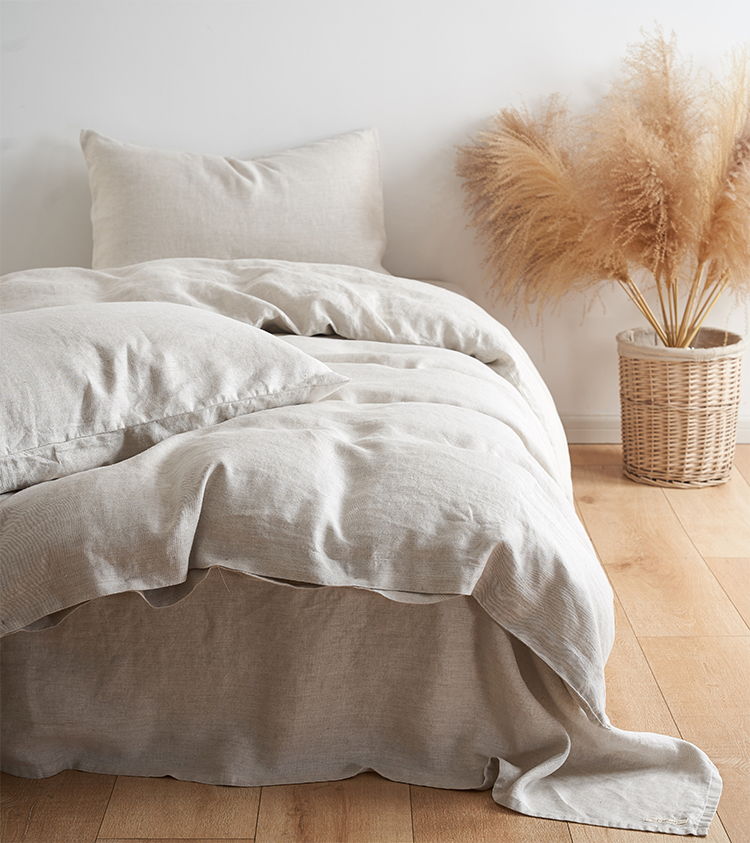 Regression Hemp Duvet cover in Natural
