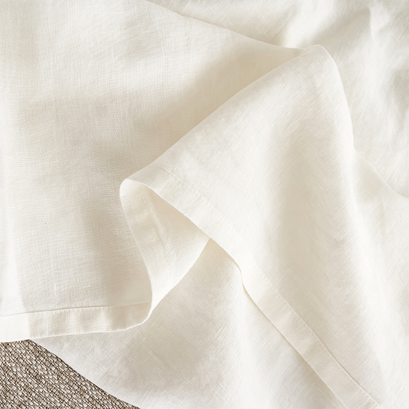 Bart Linen Duvet cover in Off White