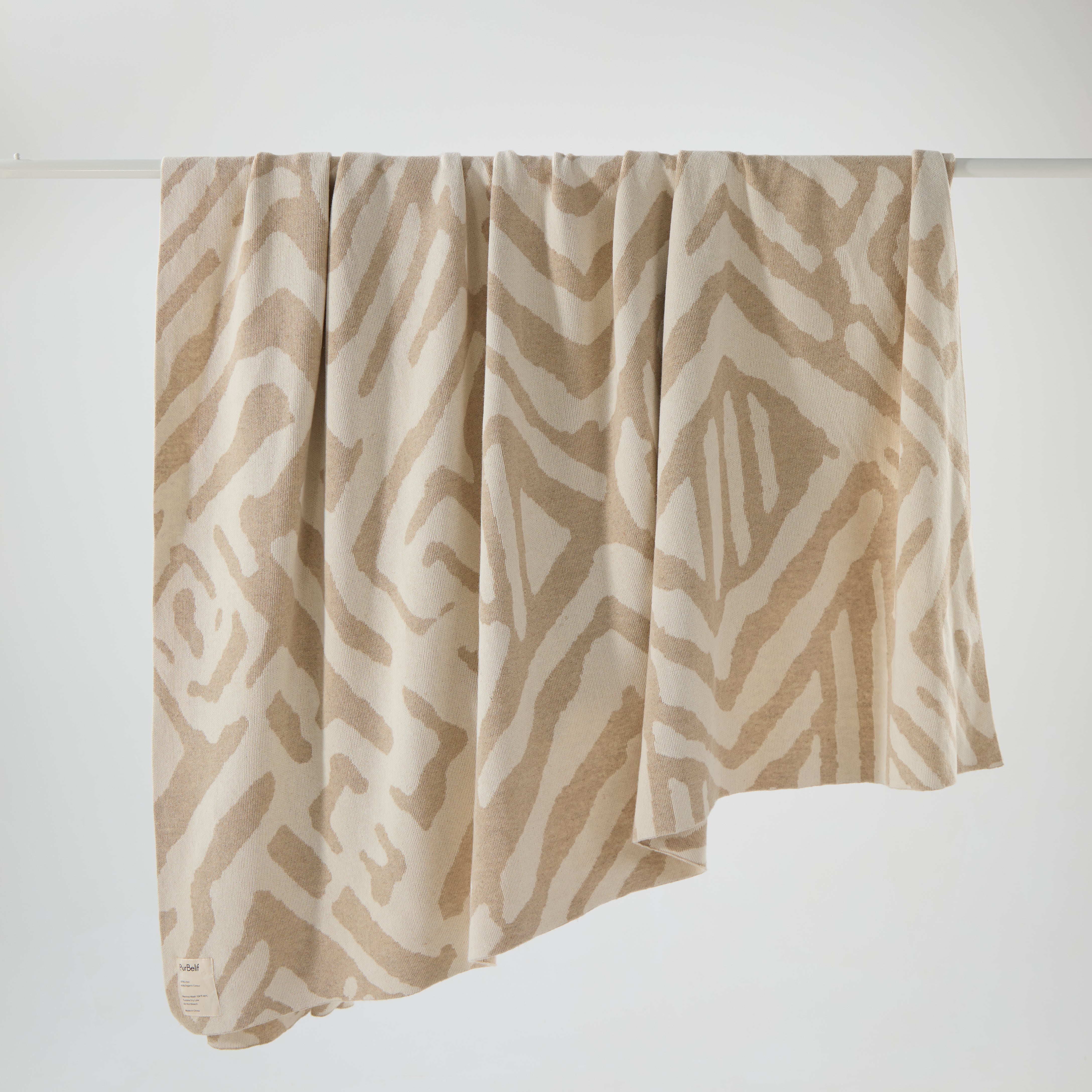 Gaia Hemp Throw in Wave