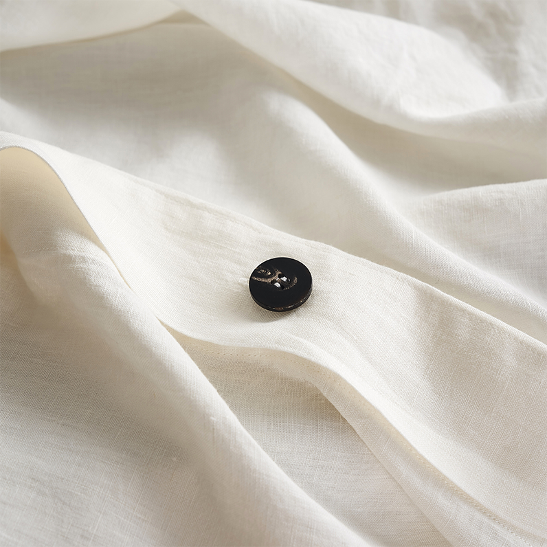 Bart Linen Duvet cover in Off White