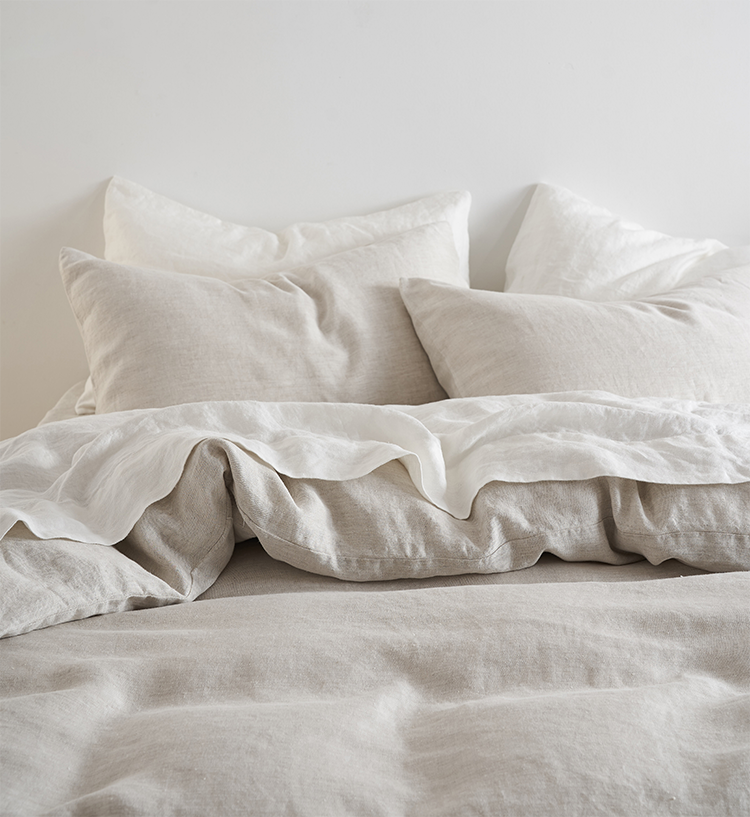 Regression Hemp Duvet cover in Natural