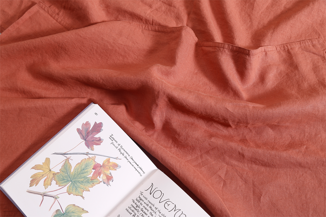 Bart Yarn-dyed Linen Duvet cover in Maple