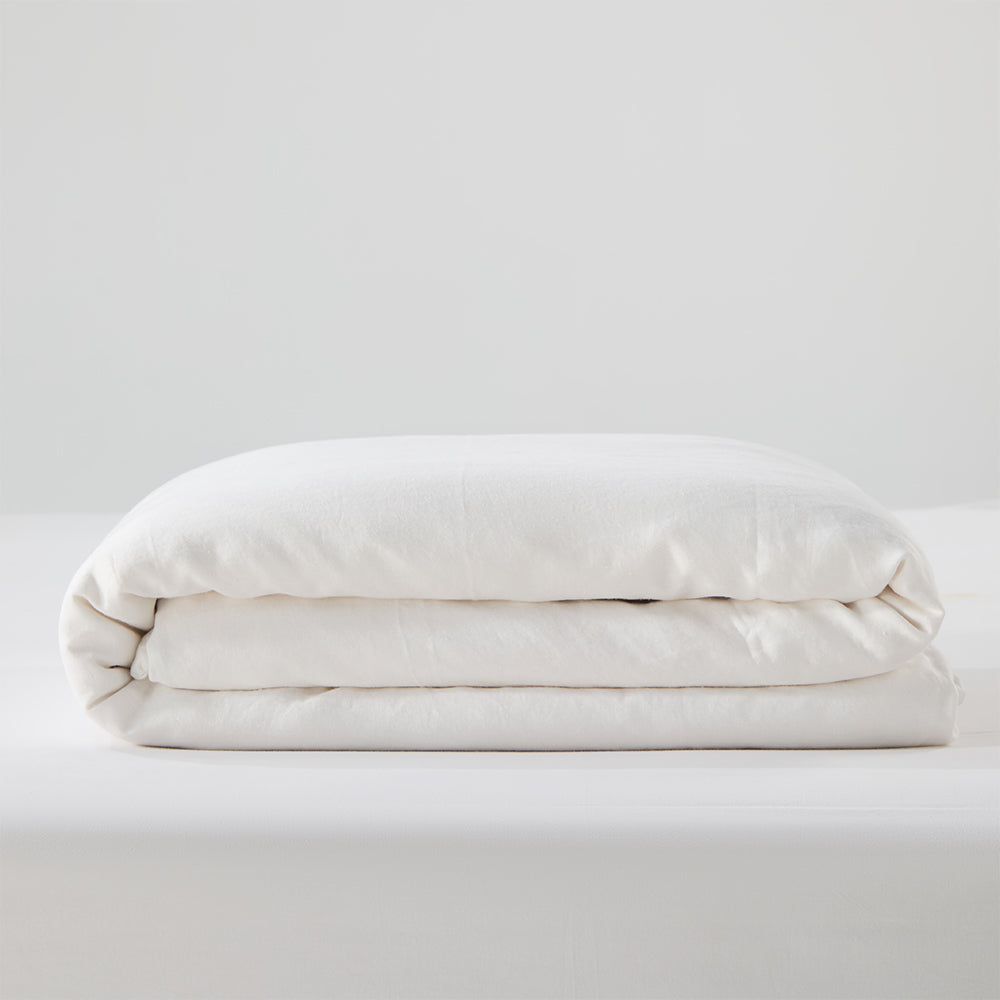 Regression Hemp Bedding Sets White