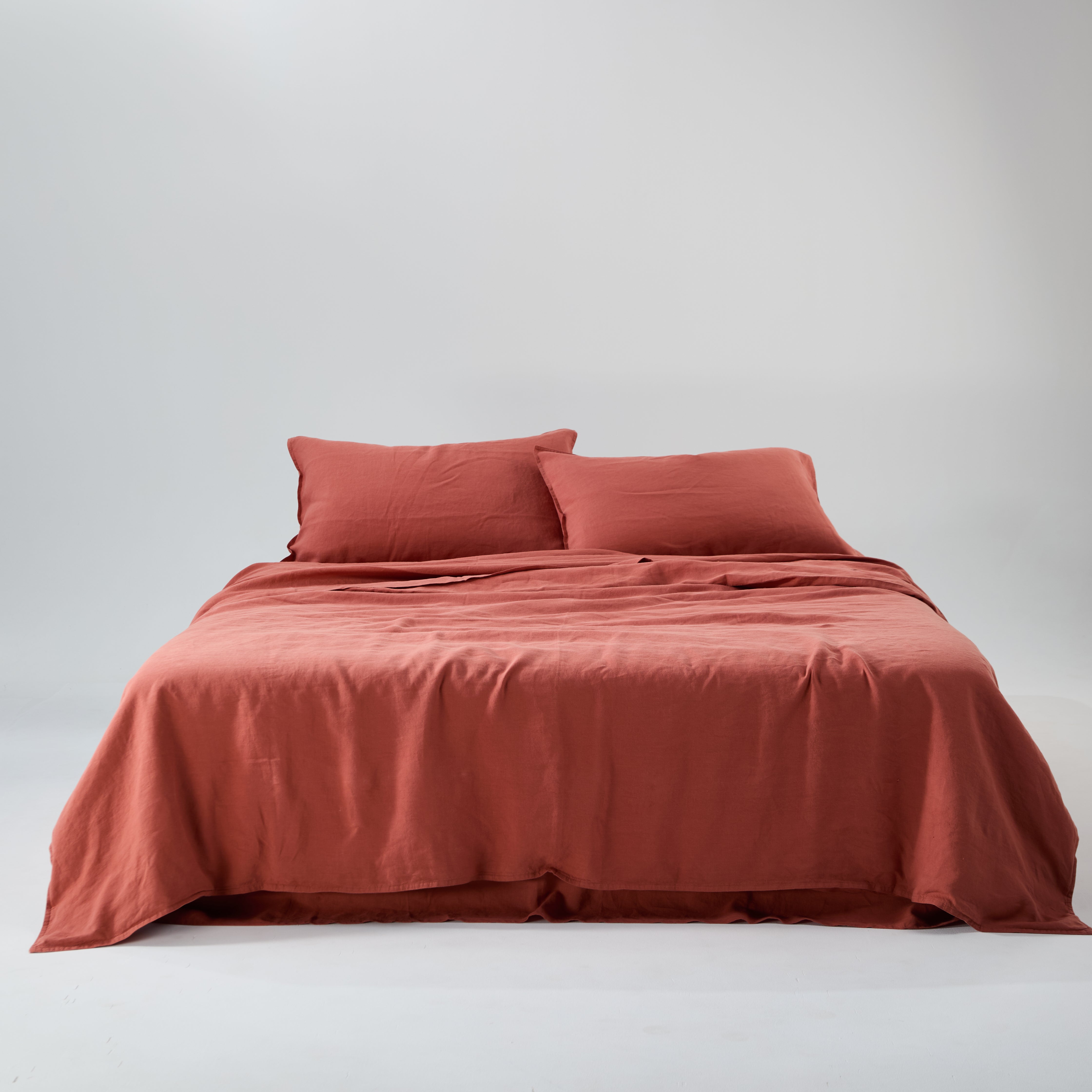 Bart Yarn-dyed Linen Duvet cover in Maple