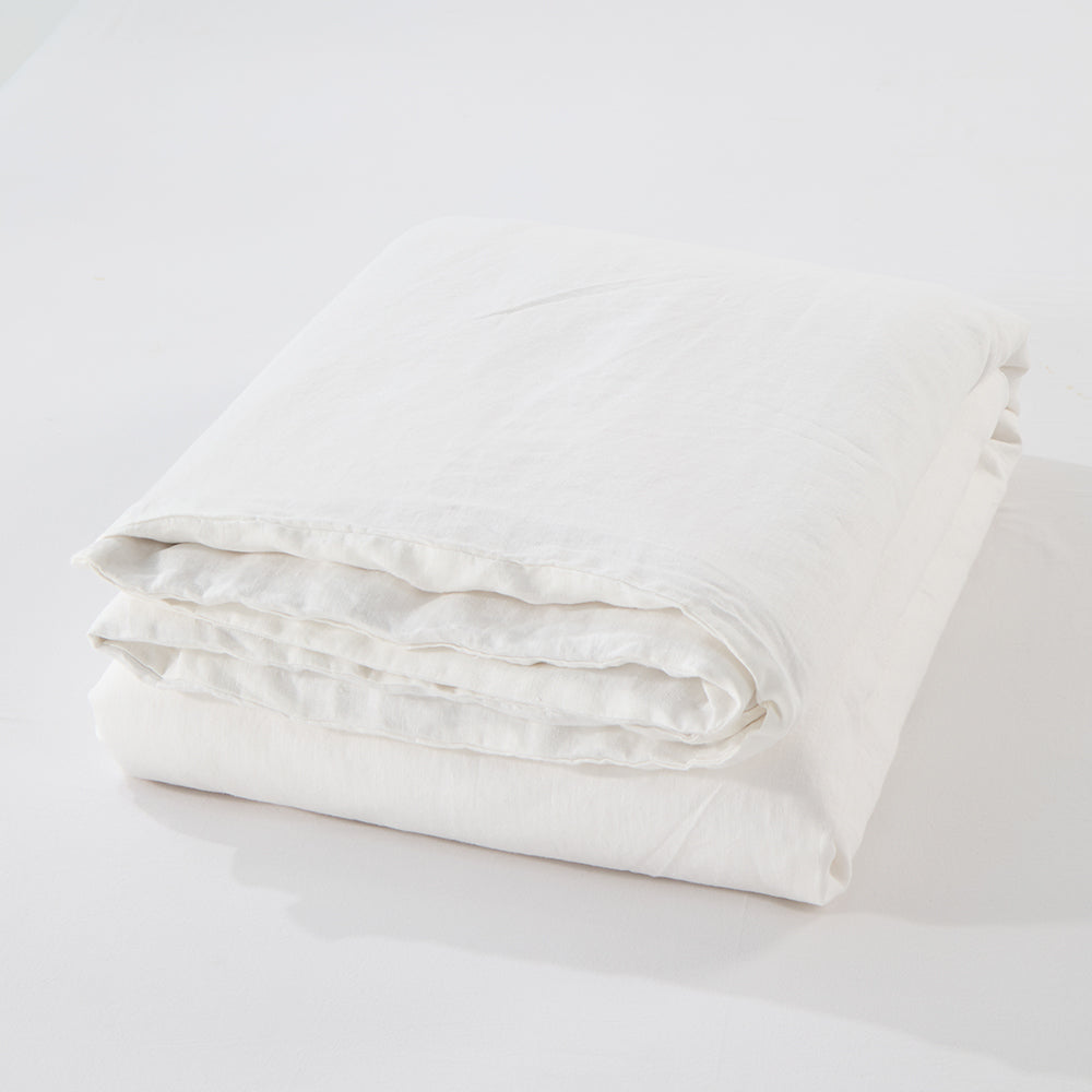 Regression Hemp Bedding Sets White