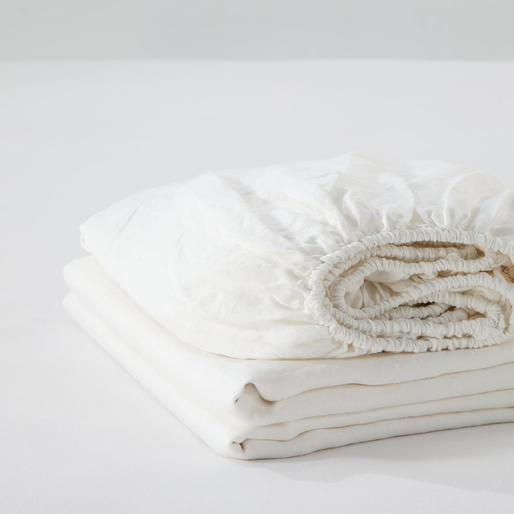 Regression Hemp Bedding Sets White