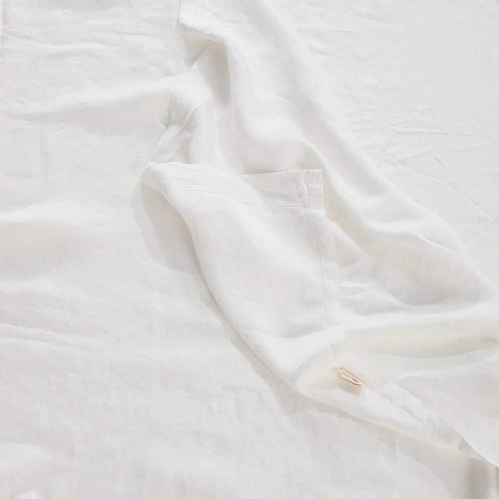 Regression Hemp Bedding Sets White
