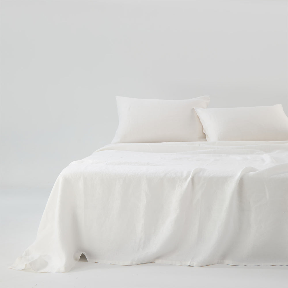Regression Hemp Bedding Sets White