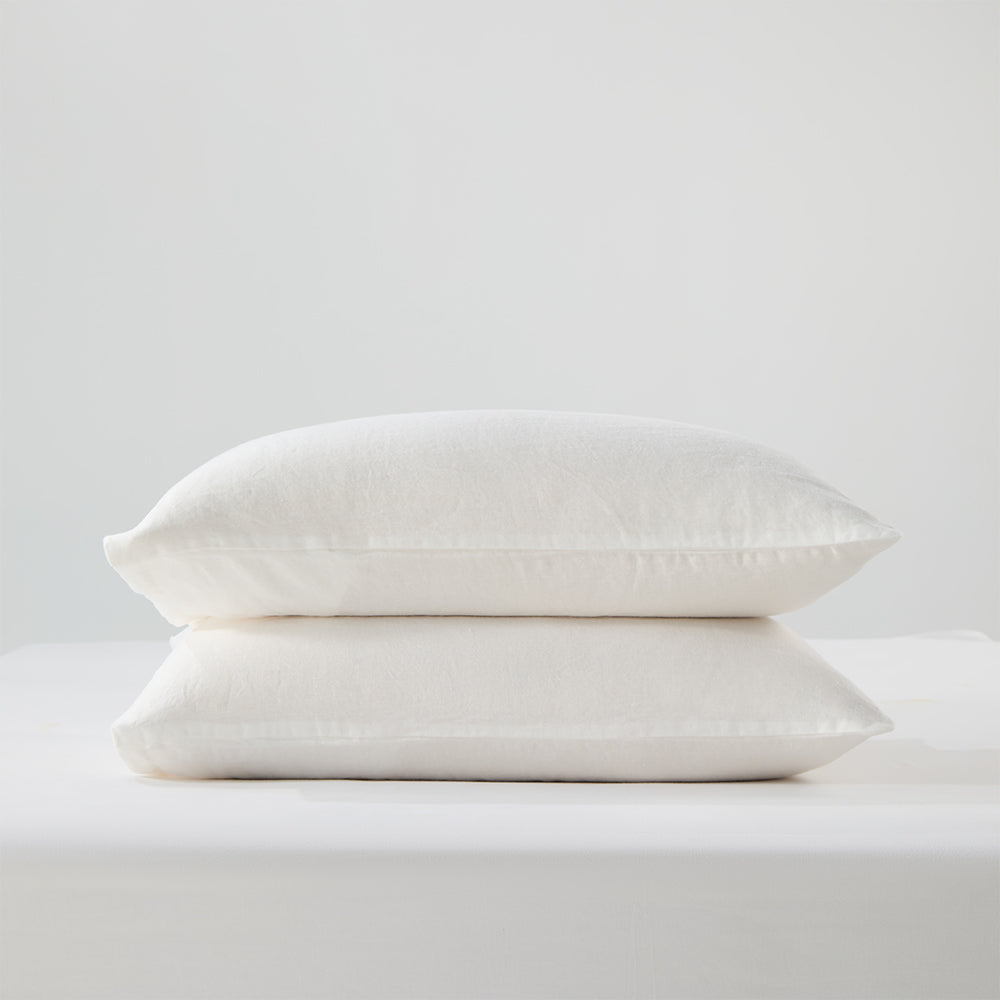 Regression Hemp Bedding Sets White