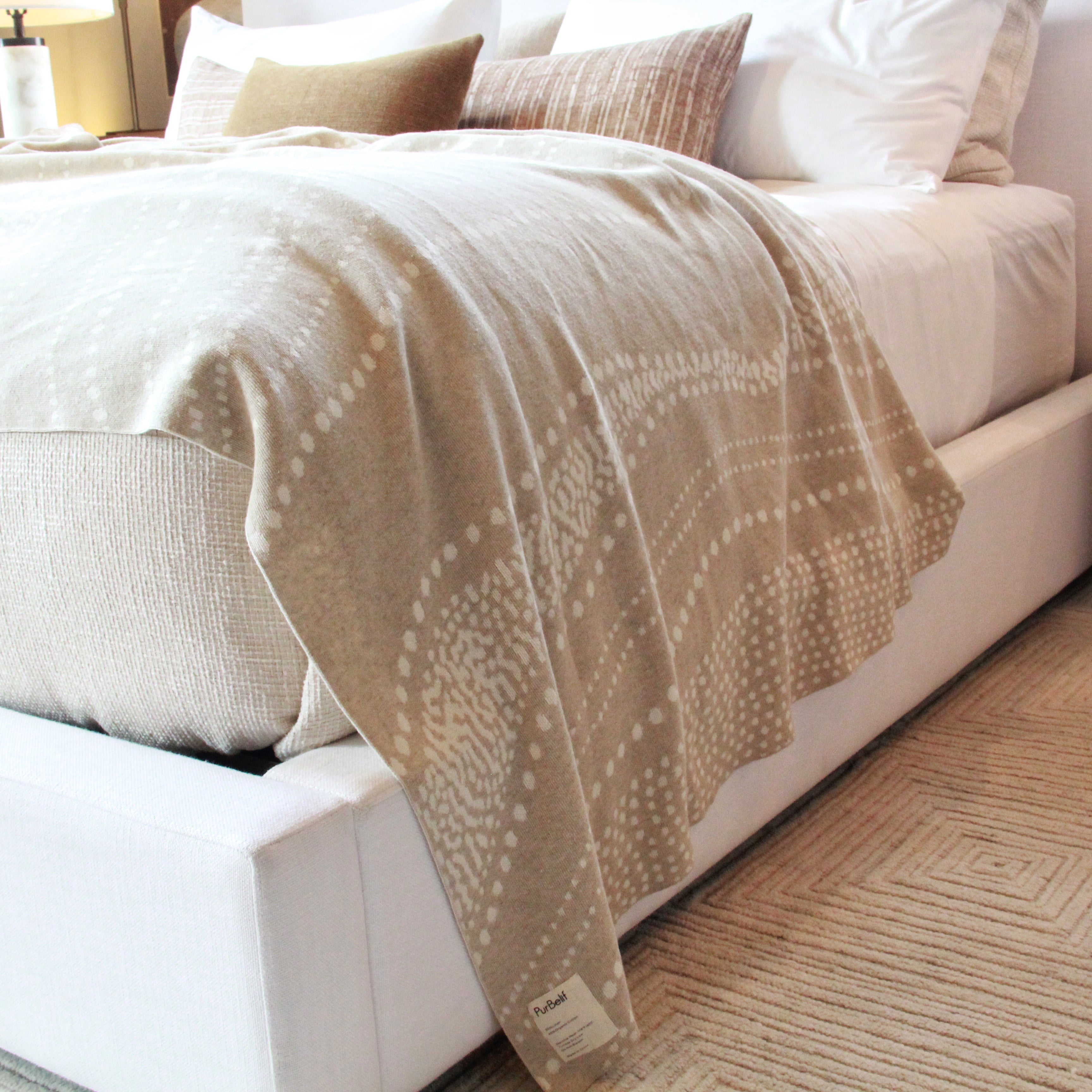Gaia Hemp Throw in Wave